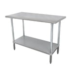 image of Advance Tabco MSLAG-247-X 84" Stainless Steel Top 73" - Work Table