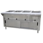 image of Advance Tabco SW-4E-120-DR 62" Electric Hot Food Table, (4) Sealed Wells