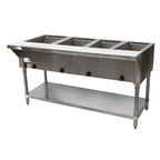 image of Advance Tabco SW-4E-120 62" Electric Hot Food Table, (4) Sealed Wells 