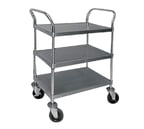 image of Advance Tabco UC-3-2433 Stainless Steel 3 Shelf Open Utility Cart w/ Shelf Size 24" x 33"