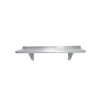 image of Advance Tabco WS-12-132-X 18 Gauge Satin Stainless Steel Wall Mounted Shelf - 132" x 12"