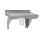image of Advance Tabco WS-12-96CM 18 Gauge Satin Stainless Steel Wall Mounted Shelf - 96" x 12"