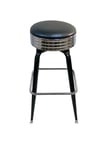 image of AAA Furniture Wholesale 104-24/BAND BVS Bar Stool with Upholstered Seat, Black