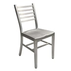 image of AAA Furniture Wholesale 805A Aluminum Outdoor Side Chair with Ladder Back