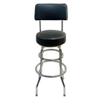 image of AAA Furniture Wholesale DRB/BACK Bar Stool with Upholstered Back & Seat