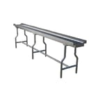image of Alluserv RC18 Stainless Steel Roller Tray Make-Up Conveyor w/ 18 Section