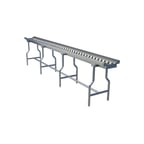 image of Alluserv SWC20 Stainless Steel Skate Wheel Tray Make-Up Conveyor w/ 20 Section