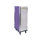image of Alluserv TDC20 Stainless Steel 20 Tray Choice Room Service Meal Delivery Cart w/ 1 Compartment