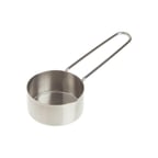 image of American Metalcraft MCW14 Stainless Steel Measuring Cups With Wire Loop Handle
