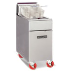 image of American Range AF-75 19" Heavy Duty Gas Fryer, Floor Model, 80 lb.