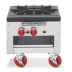 image of American Range SPSH-18 18" Gas Stock Pot Range w/ (1) Three Ring Burner, Low Height, 90.000 BTU 