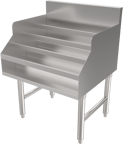 image of American Tables & Seating MET-LQD-24 Underbar Bottle Display Unit