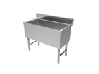 image of American Tables & Seating MET-UBIB-1836 36"W Stainless Steel Underbar Ice Bin / Cocktail Unit