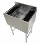 image of American Tables & Seating MET-UBIB-3610-CP Underbar Ice Bin/Cocktail Unit