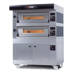 image of AMPTO AMALFI A2 40" Electric Pizza Oven, Double Deck, (12) 12" or (4) 18" Pizza Capacity