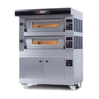 image of AMPTO AMALFI C2 52" Electric Pizza Oven, Double Deck, (18) 12" or (8) 18" Pizza Capacity