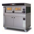 image of AMPTO P120E A1PAS-30 63" Electric Single-Deck Bakery Oven w/ 20 Customizable Programs