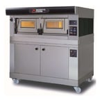 image of AMPTO P120E C1PAS 63" Electric Single-Deck Bakery Oven w/ 20 Customizable Programs