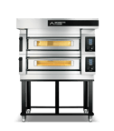 image of AMPTO S105E2 54" Electric Double Deck Pizza Oven