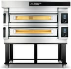 image of AMPTO S140E2 Electric Deck-Type Pizza Bake Oven