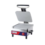 image of AMPTO SASL-G 13" Gas Sandwich Panini Grill w/ Aluminum Smooth Plates, 9.000 BTU