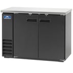 image of Arctic Air ABB48 49" 2 Solid Swinging Door Back Bar Cooler, 12.5 cu. ft., 48x6-pk 12oz. Cans