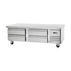 image of Arctic Air ARCB72 74" 4 Drawers Refrigerated Chef Base w/ Marine Edge Top