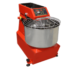 image of Arcobaleno ASM40 Spiral Mixer with 40 qt Rotating Bowl, Variable Speed, 85 lbs Dough Capacity, 2 hp