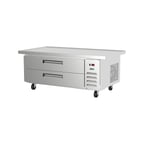 image of Asber ACBR-52-60 60" 2 Drawers Refrigerated Chef Base w/ (4) 12" x 20" Pan Capacity