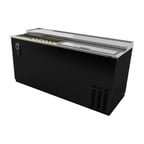 image of Asber ADBC-65 Two Sliding Lids Bottle Cooler, 690 Cans - 65-1/2"W x 26-1/2"D x 33-3/8"H