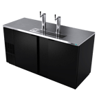 image of Asber ADDC-68 69" Direct Draw Beer Cooler, 3 Keg Capacity