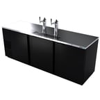 image of Asber ADDC-94 95" Direct Draw Beer Cooler, 5 Keg Capacity