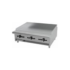 image of Asber AEMG-36 36" Countertop Gas Griddle with Manual Controls, 5/8" Steel Plate, 90.000 BTU