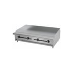 image of Asber AEMG-48-H 48" Countertop Gas Griddle with Manual Controls, 3/4" Steel Plate, 120.000 BTU