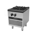 image of Asber AESP-18-2 18" Gas Stock Pot Range w/ (1)  Three Ring Burner, Manual Control, 90.000 BTU