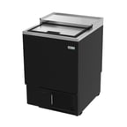 image of Asber AGF-24 24.63" Black Glass Froster, 96 Mugs Capacity