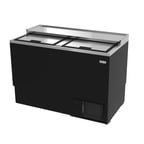 image of Asber AGF-50 49.63" Black Glass Froster, 234 Mugs Capacity