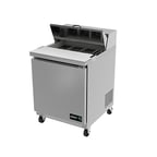 image of Asber APTS-27-8 27" One Section Sandwich/Salad Prep Table w/ 1 Door, 8 pans, 6 cu. ft.