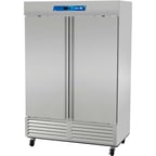 image of Asber ARF-49-H 55" Two Section Reach-in Freezer w/ 2 Solid Doors, Bottom Mounted, 49 cu. ft.