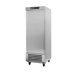 image of Asber ARR-23-H One Section Reach-in Refrigerator w/ Solid Door, Bottom Mounted, Stainless Steel, 23 cu. ft.
