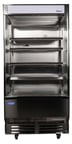 image of Atosa USA AOM-40B 78" Vertical Open Air Merchandiser in Black, 4 Shelves, 14.4 cu. ft.