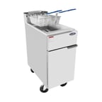 image of Atosa USA ATFS-40 15" Floor Model Natural Gas Fryer, 40 lbs