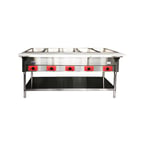 image of Atosa USA CSTEB-5C 72" Cookrite Steam Table, (5) Open Pan Wells