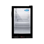 image of Atosa USA CTD-3T 27" Countertop Merchandising Refrigerator in Black, 2.4 cu. ft.