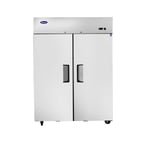 image of Atosa USA MBF8002GR 52" Two Section Reach-In Freezer w/ 2 Solid Doors, Top Mounted, 43 cu. ft.