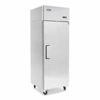 image of Atosa USA MBF8004GR 28" One Section Reach-In Refrigerator w/ Solid Door, Top Mounted, Stainless Steel, 21 cu. ft.