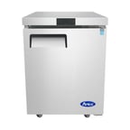 image of Atosa USA MGF24RGR 24" One Section Undercounter Refrigerator w/ 1 Door, 4.8 cu. ft.