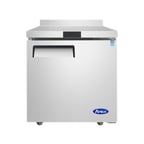 image of Atosa USA MGF8408GR 27" 1-Section Worktop Refrigerator w/ 1 Door, 7.2 cu. ft.