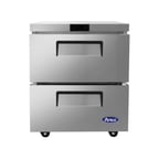image of Atosa USA MGF8415GR 27" One Section Undercounter Refrigerator w/ 2 Drawers, 7.15 cu. ft.