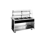 image of Atlas Metal BLC-5 77" Cold Food Serving Counter, Ice-Cooled, (5) Pan